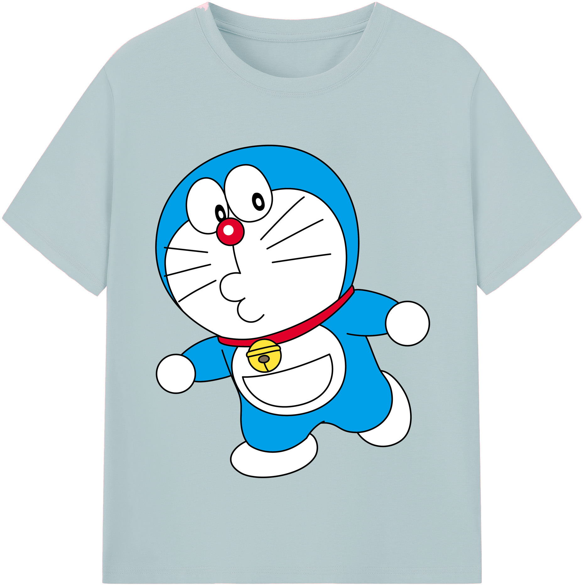 （画像用） ドラえもん Doraemon 綿100％半袖Tシャツ（フロントプリント）